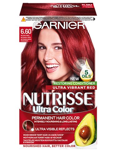 Garnier Nutrisse Ultra Color Fiery Red hiusväri.